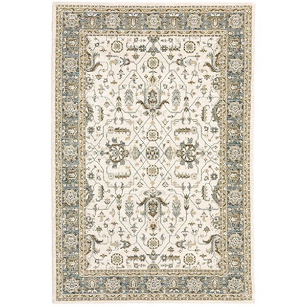 Oriental Weavers 3 ft. 3 in. x 5 ft. 2 in. Andorra 9537P RectangleArea RugBeige A9537P117170ST - main